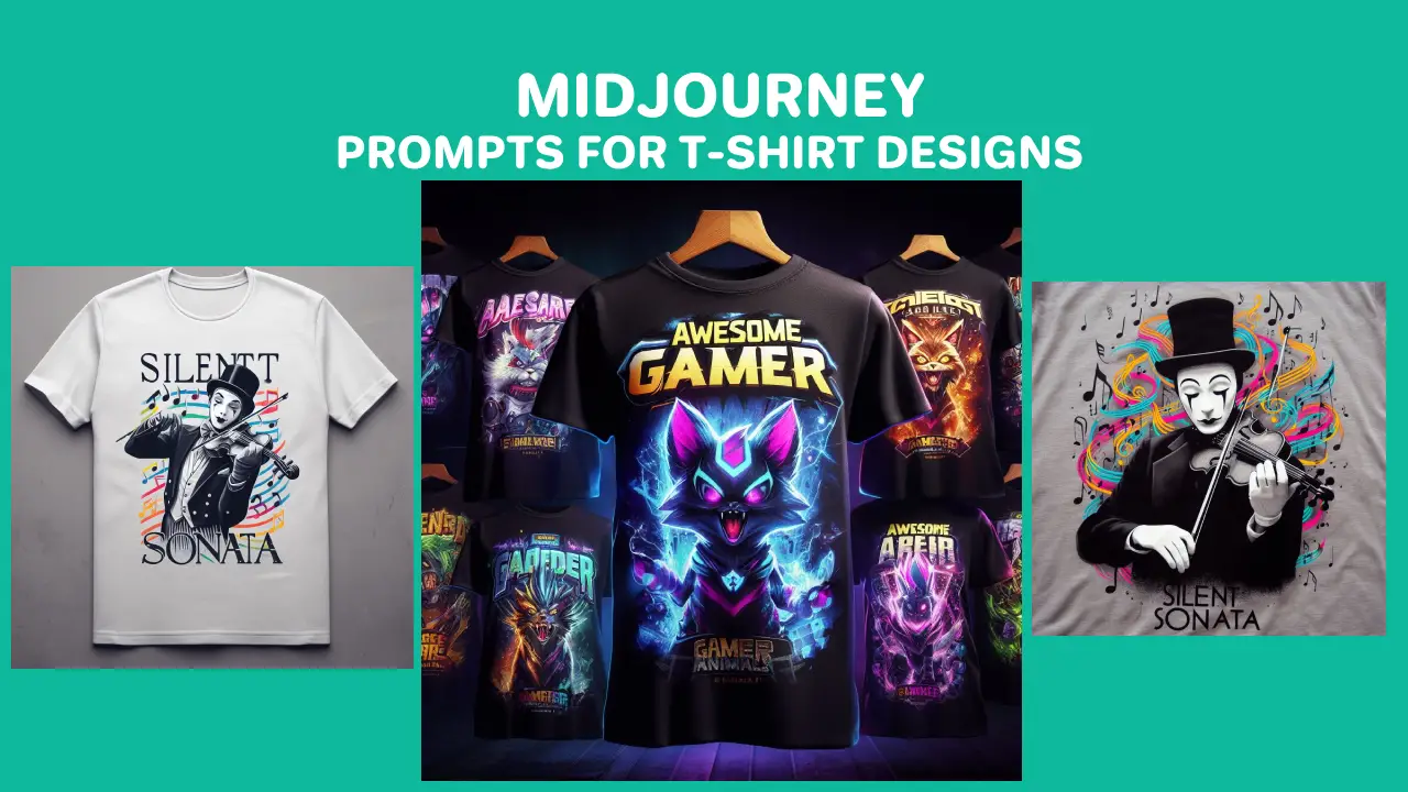 50+ Inspiring Midjourney Prompts for T-Shirt Design