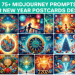 75+ Best Midjourney prompts for New Year Postcards Designs