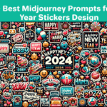 Midjourney Prompts for New Year Stickers
