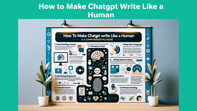How to make chatgpt write like a human?