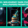midjourney dark phone wallpaper prompts