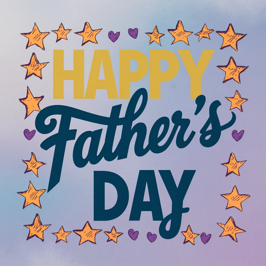 MIDJOURNEY FATHERS DAY TYPOGRAPHY DESIGNS