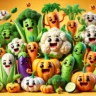 Creative DALL-E 3 Prompts for 3D Anthropomorphic Vegetable Characters